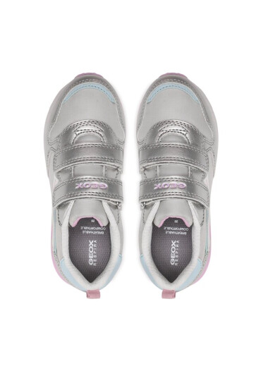 Geox Сникърси J Fastics Girl J26GZA054FUC1100 S Lt Grey/Aqua - Mera.bg