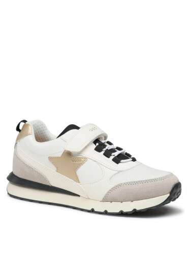 Geox Сникърси J Fastics Girl J35GZA08514C0404 D White/Black - Mera.bg
