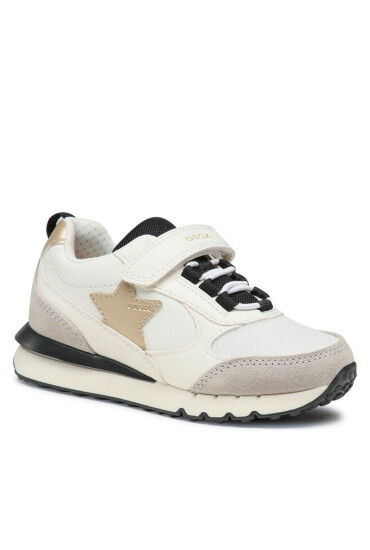 Geox Сникърси J Fastics Girl J35GZA08514C0404 S White/Black - Mera.bg