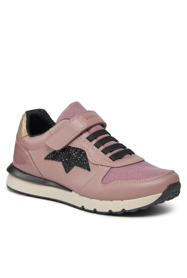 Geox Сникърси J Fastics Girl J35GZC 054AS C8A9B D Antique Rose/Black - Mera.bg