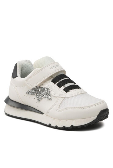 Geox Сникърси J Fastics Girl J35GZC0BC14C0404 S White/Black - Mera.bg