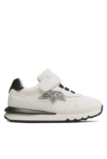 Geox Сникърси J Fastics Girl J35GZC0BC14C0404 S White/Black - Mera.bg