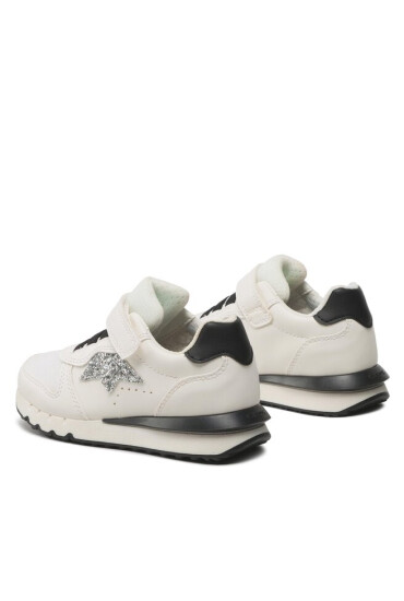 Geox Сникърси J Fastics Girl J35GZC0BC14C0404 S White/Black - Mera.bg