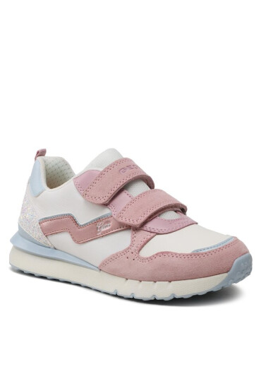 Geox Сникърси J Fastics Girl J35GZD022FUC0674 D White/Rose - Mera.bg