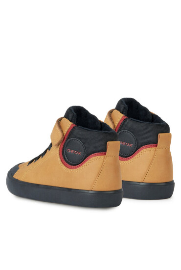 Geox Сникърси J Gisli Boy J365CF 0MEFU C2G9B D Dk Yellow/Black - Mera.bg