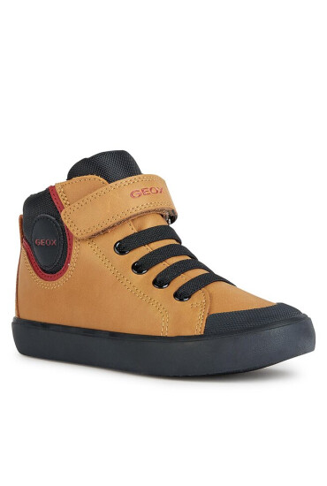 Geox Сникърси J Gisli Boy J365CF 0MEFU C2G9B M Dk Yellow/Black - Mera.bg