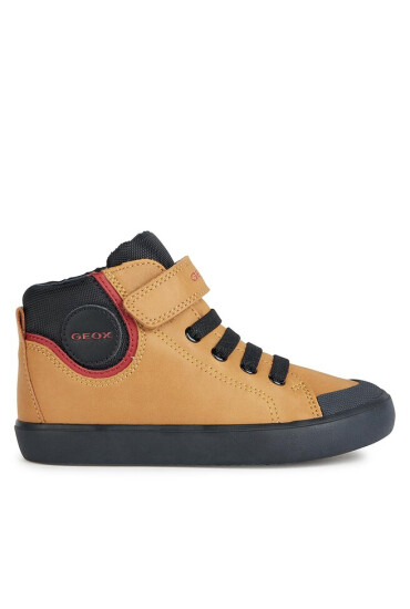 Geox Сникърси J Gisli Boy J365CF 0MEFU C2G9B S Dk Yellow/Black - Mera.bg