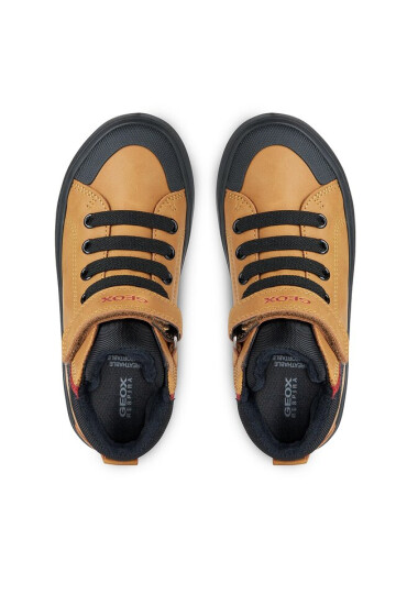 Geox Сникърси J Gisli Boy J365CF 0MEFU C2G9B S Dk Yellow/Black - Mera.bg