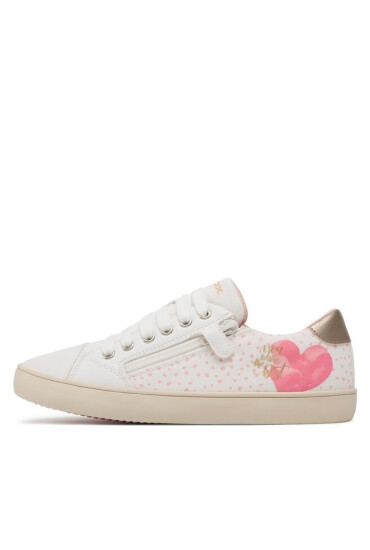Geox Сникърси J Gisli Girl J024NB0AW54C1364 D White/Dk Pink - Mera.bg