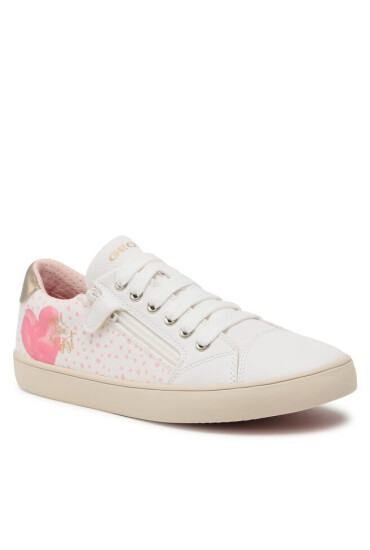Geox Сникърси J Gisli Girl J024NB0AW54C1364 D White/Dk Pink - Mera.bg