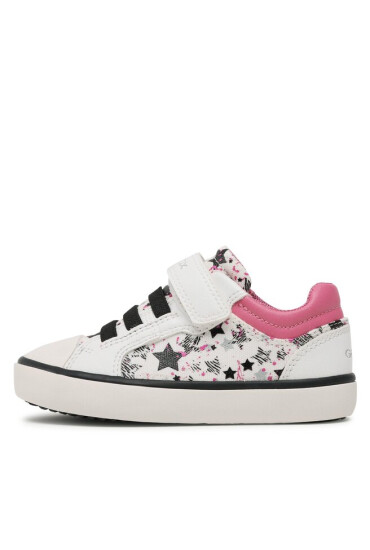 Geox Сникърси J Gisli Girl J354NA0AW54C1364 M White/Dk Pink - Mera.bg