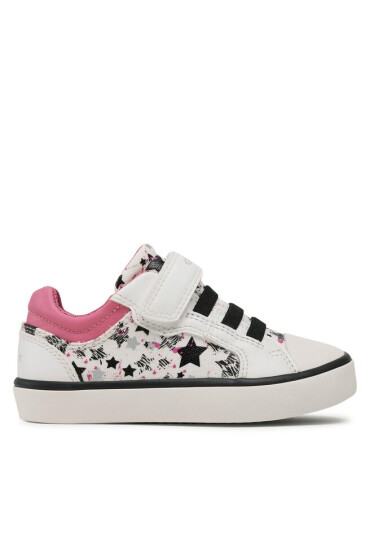 Geox Сникърси J Gisli Girl J354NA0AW54C1364 M White/Dk Pink - Mera.bg