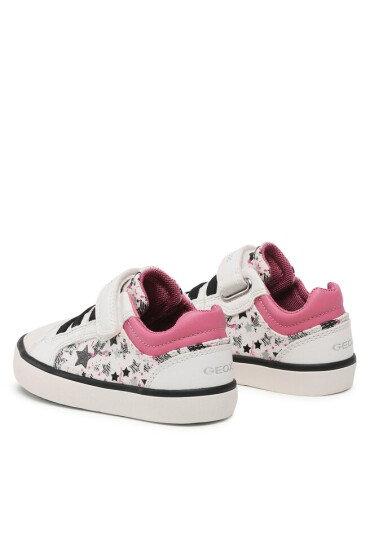 Geox Сникърси J Gisli Girl J354NA0AW54C1364 M White/Dk Pink - Mera.bg