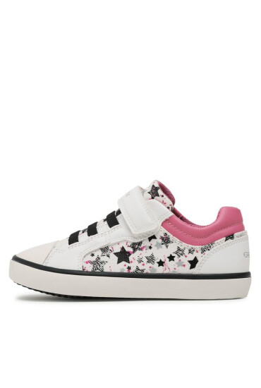 Geox Сникърси J Gisli Girl J354NA0AW54C1364 S White/Dk Pink - Mera.bg