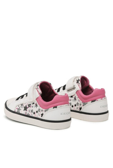 Geox Сникърси J Gisli Girl J354NA0AW54C1364 S White/Dk Pink - Mera.bg