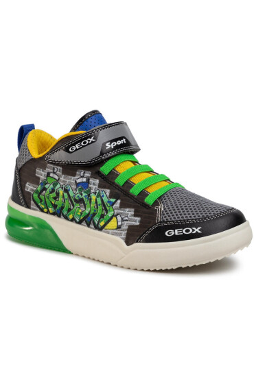 Geox Сникърси J Grayajay B. D J029YD 014BU C0016 DD Black/Green - Mera.bg