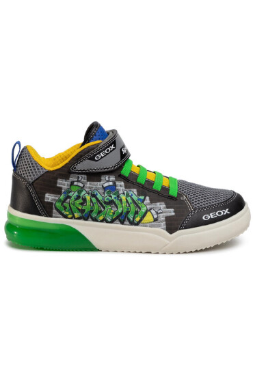 Geox Сникърси J Grayajay B. D J029YD 014BU C0016 DD Black/Green - Mera.bg