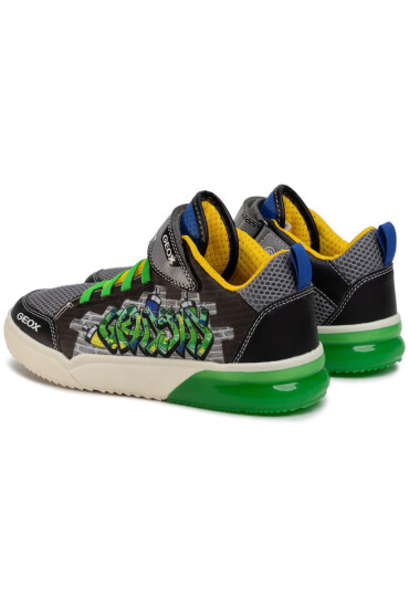 Geox Сникърси J Grayajay B. D J029YD 014BU C0016 DD Black/Green - Mera.bg