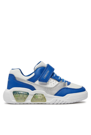 Geox Сникърси J Illuminus Boy J45GVC 0BU11 C0293 S White/Royal - Mera.bg
