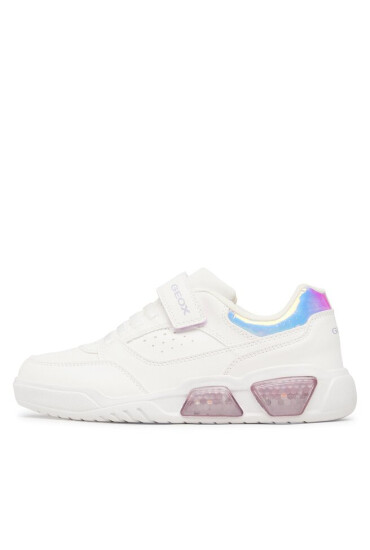 Geox Сникърси J Illuminus Girl J35HPA0BUASC0761 DD White/Lilac - Mera.bg