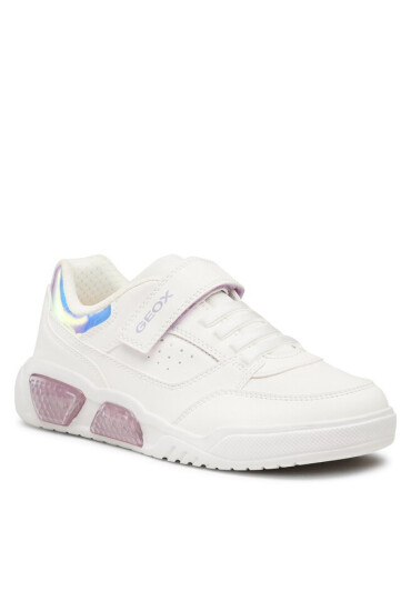 Geox Сникърси J Illuminus Girl J35HPA0BUASC0761 DD White/Lilac - Mera.bg