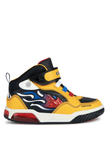 Geox Сникърси J Inek Boy J369CE 0BU11 C0066 DD Yellow/Red - Mera.bg
