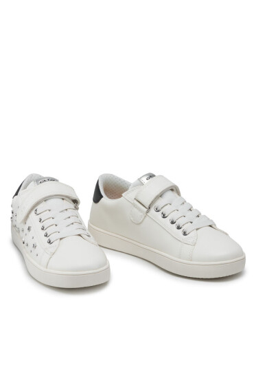 Geox Сникърси J Kathe G. E J25EUE-000BC C0007 S White/Silver - Mera.bg