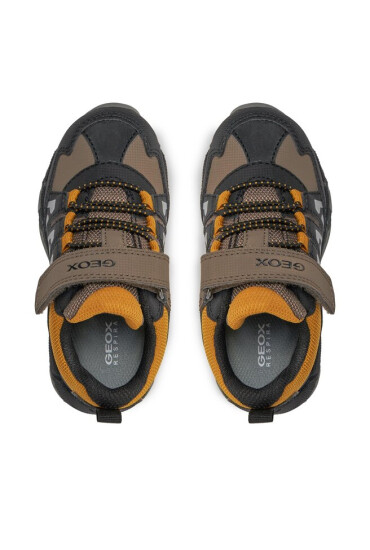 Geox Сникърси J Magnetar Boy B Abx J263ZB 0CEFU C6F2G M Brown/Dk Yellow - Mera.bg