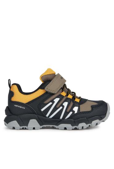 Geox Сникърси J Magnetar Boy B Abx J263ZB 0CEFU C6F2G S Brown/Dk Yellow - Mera.bg