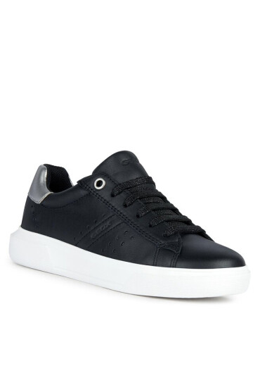 Geox Сникърси J Nettuno Girl J25GCA 00085 C9244 D Black/Dk Silver - Mera.bg