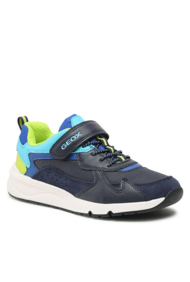 Geox Сникърси J Rooner Boy J26H0C01122C0749 D Navy/Lime - Mera.bg