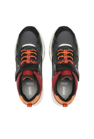 Geox Сникърси J Rooner Boy J36H0A 01122 C0260 D Black/Dk Red - Mera.bg