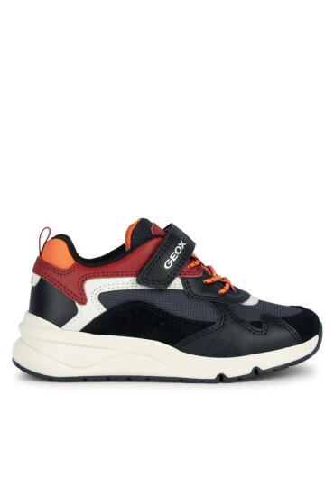 Geox Сникърси J Rooner Boy J36H0A 01122 C0260 M Black/Dk Red - Mera.bg
