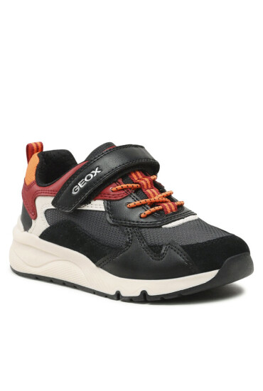 Geox Сникърси J Rooner Boy J36H0A 01122 C0260 S Black/Dk Red - Mera.bg