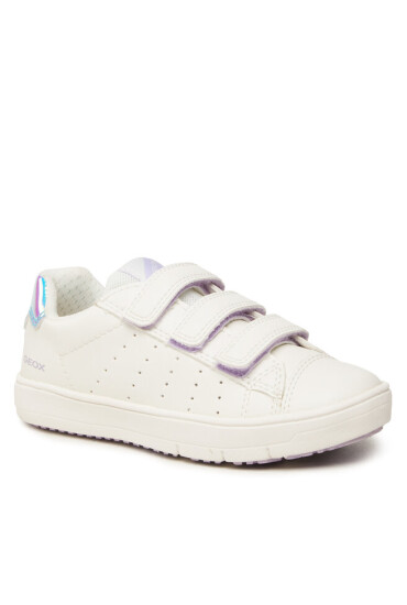 Geox Сникърси J Silenex Girl J15DWB0BCSDC1Z0J M White/Iridescent - Mera.bg