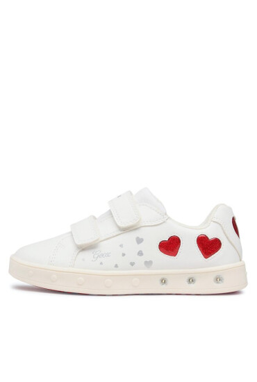 Geox Сникърси J Skylin Girl J358WA054ASC0050 D White/Red - Mera.bg