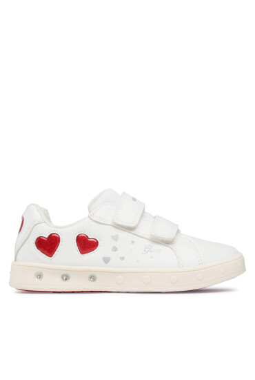Geox Сникърси J Skylin Girl J358WA054ASC0050 D White/Red - Mera.bg