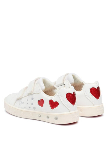 Geox Сникърси J Skylin Girl J358WA054ASC0050 D White/Red - Mera.bg