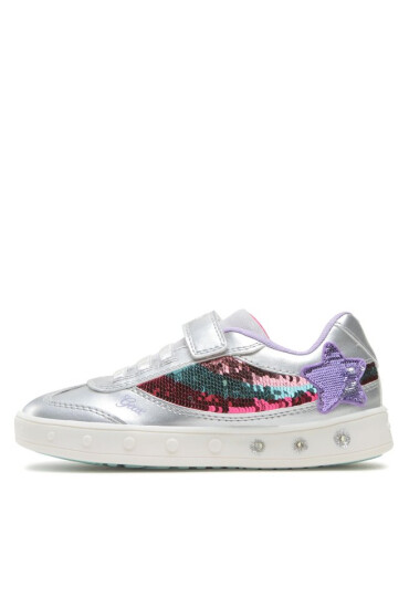 Geox Сникърси J Skylin Girl J358WB0AJAYC1239 S Silver/Multicolor - Mera.bg