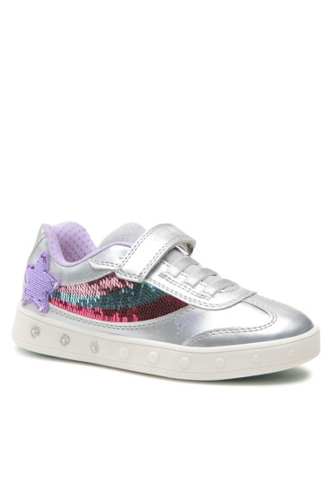 Geox Сникърси J Skylin Girl J358WB0AJAYC1239 S Silver/Multicolor - Mera.bg