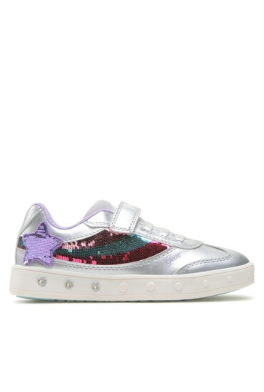 Geox Сникърси J Skylin Girl J358WB0AJAYC1239 S Silver/Multicolor - Mera.bg
