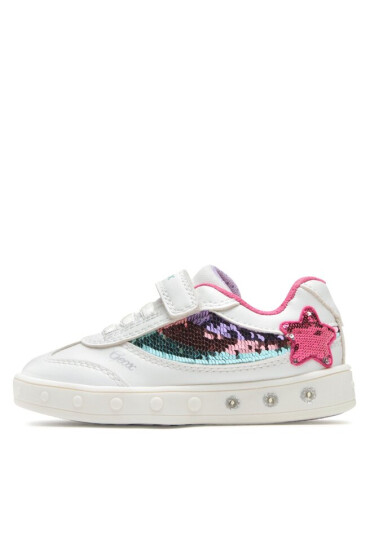 Geox Сникърси J Skylin Girl J358WB0BCATC0653 M White/Multicolor - Mera.bg