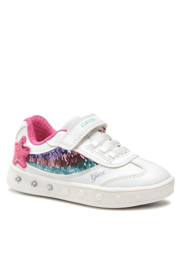 Geox Сникърси J Skylin Girl J358WB0BCATC0653 M White/Multicolor - Mera.bg