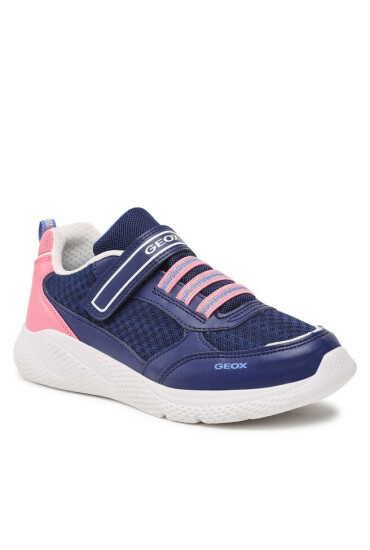 Geox Сникърси J Sprintye Girl J26FWA0BC14C4290 D Navy/Coral - Mera.bg