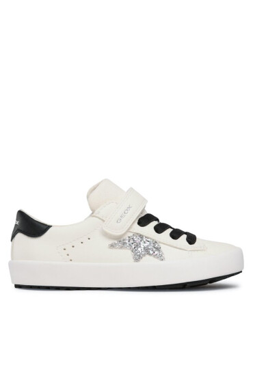 Geox Сникърси Jr Kilwi Girl J35D5B000BCC0404 S White/Black - Mera.bg