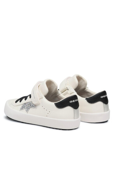 Geox Сникърси Jr Kilwi Girl J35D5B000BCC0404 S White/Black - Mera.bg