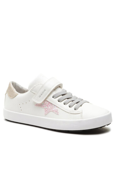 Geox Сникърси Jr Kilwi Girl J35D5B000BCC0406 D White/Pink - Mera.bg