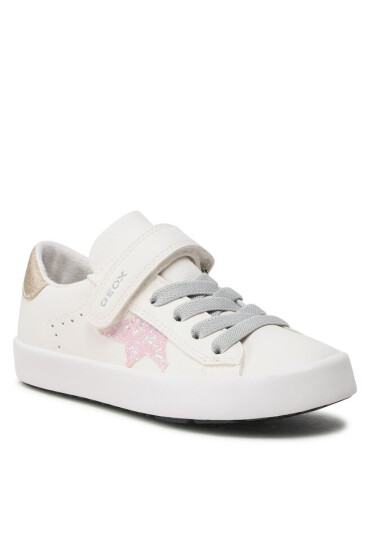 Geox Сникърси Jr Kilwi Girl J35D5B000BCC0406 S White/Pink - Mera.bg