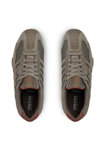 Geox Сникърси Uomo Snake U4207K 022EK C1B6B Dove Grey/Brick - Mera.bg