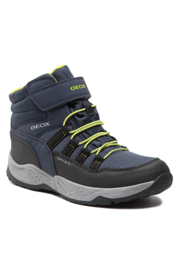 Geox Зимни обувки J Sentiero B.B Abx C J26FSC 0FUCE C0479 D Navy/Lime - Mera.bg